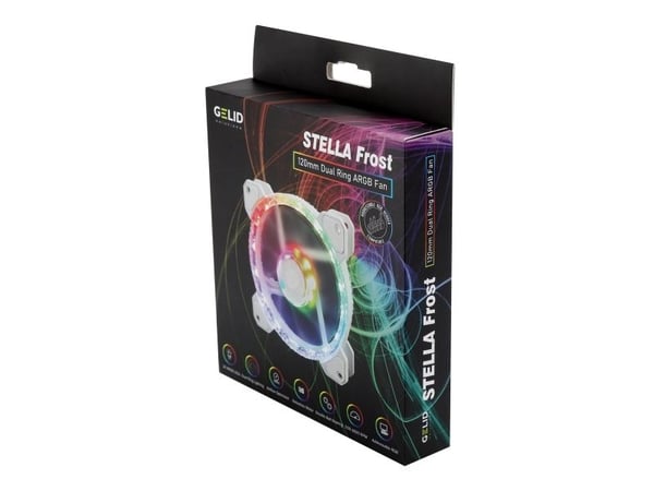 Gelid Solutions Stella Frost, Fan, 12 cm, 70 cfm, Vit