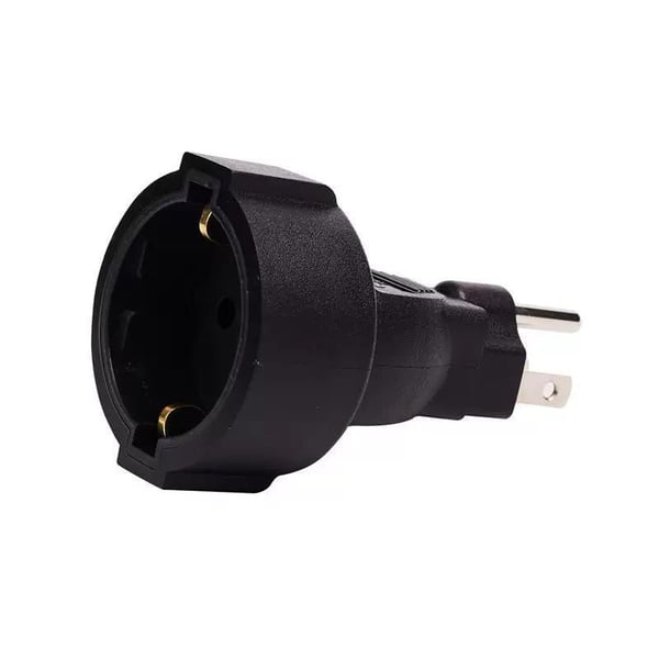 Microconnect PETRAVEL3, Tyyppi B, Tyyppi F, 230 V, Musta, Naaras/naaras, 80 g