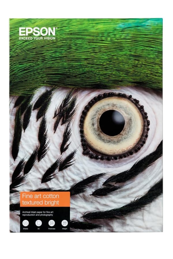 Epson A3+ konstpapper Fine Art Cotton Textured Bright II 300 g/m², 25 ark