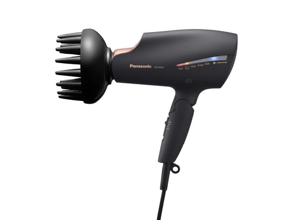 Panasonic EH-NA9J-K, Musta, Ruusukulta, Yksivärinen, Rispustusrengas, Painikkeet, Liukusäädin, 1800 W, 240 V