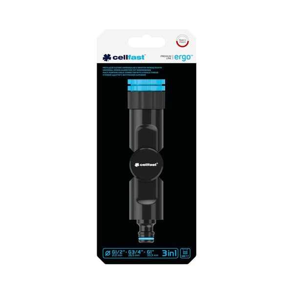 Cellfast vinkelkobling 1/2-3/4-1" (C53-250)