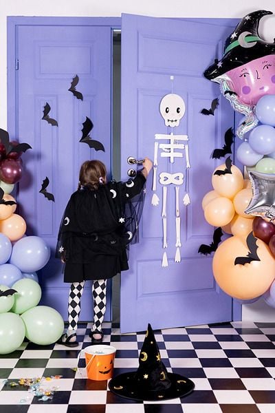 PartyDeco DNT11, Partydekorasjonssett, Papir, Svart, Halloween, 6 stykker