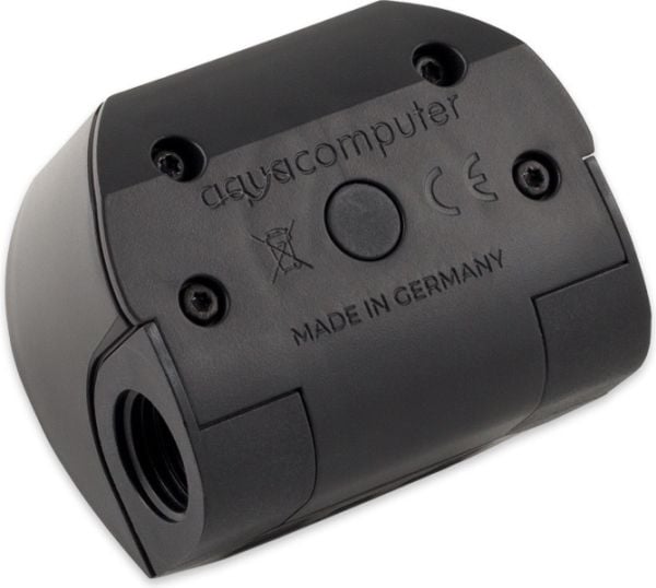 Aqua Computer high flow NEXT 53293 virtausanturi OLED 2x G1/4 RGBpx, musta
