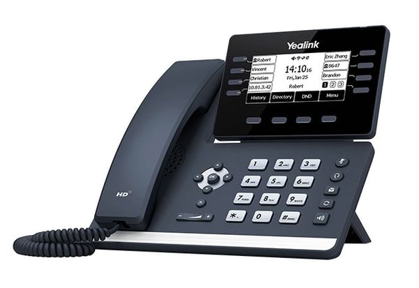 Yealink SIP-T53W - VoIP-telefon - med Bluetooth-grensesnitt med anrops-ID - treveis anropskapasitet - SIP, SIP v2, SRTP - 12-linjers drift - klassi...