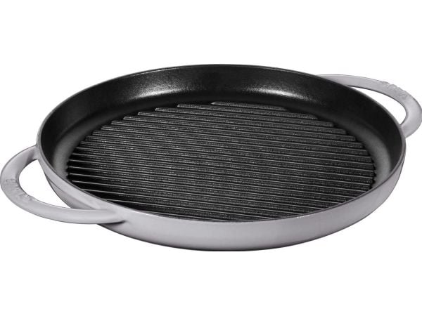 STAUB - Grillpanne - 30 cm - rund - grafittgrå