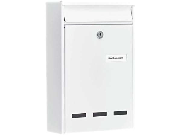 Burg Wächter 61010 POCKET 5871 W postilaatikko teräs valkoinen avainlukko
