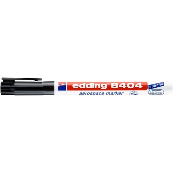 edding 8404 aerospace - Markering - permanent - svart - vattenbaserat pigmentbläck - 0.75 mm