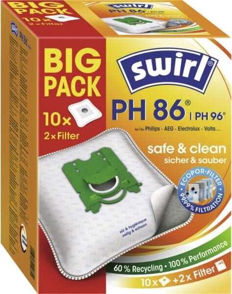 Swirl 210855, Pölypussi, 350 g, 165 mm, 220 mm, 127 mm, 502 g
