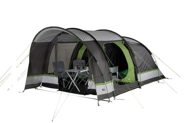 High Peak Brixen 4.0, Camping, Tunneltält, 4 personer, Grön, Ljusgrå