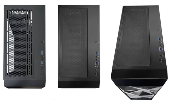 Xilence Performance A + X712.RGB - Mid tower - ATX - genomskinlig sidopanel (härdat glas) - ingen strömförsörjning (ATX) - svart