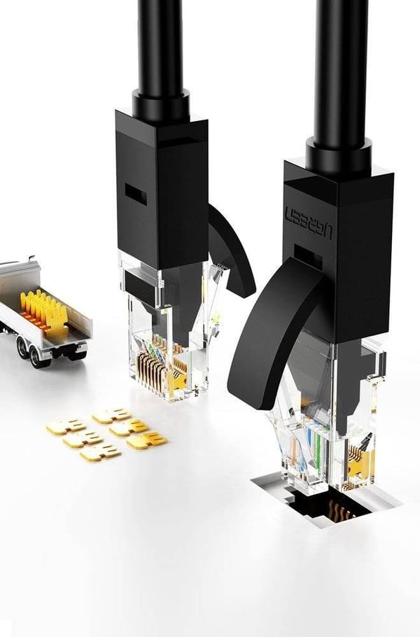 Ugreen 20166, 20 m, Cat6, U/UTP (UTP), RJ-45, RJ-45, Sort