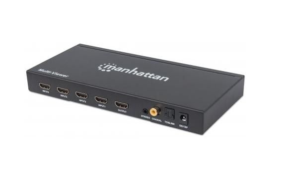 Manhattan 207881, HDMI, Metalli, Musta, 480i, 480p, 576i, 576p, 720p, 1080i, 1080p, 2,25 Gbit/s, Toiminta/Seikkailu, Teho