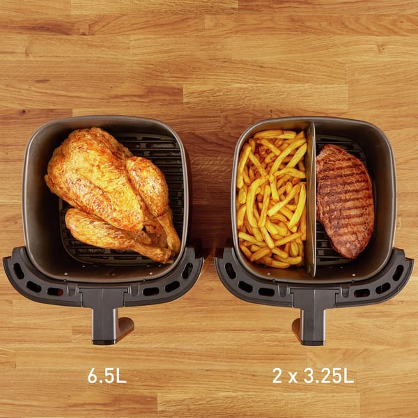 Tefal Easy Fry & Grill EY8018, Kuumakiertoilmakypsennin, 6,5 L, 1,5 kg, 8 henkilö(t), Musta, Kosketus