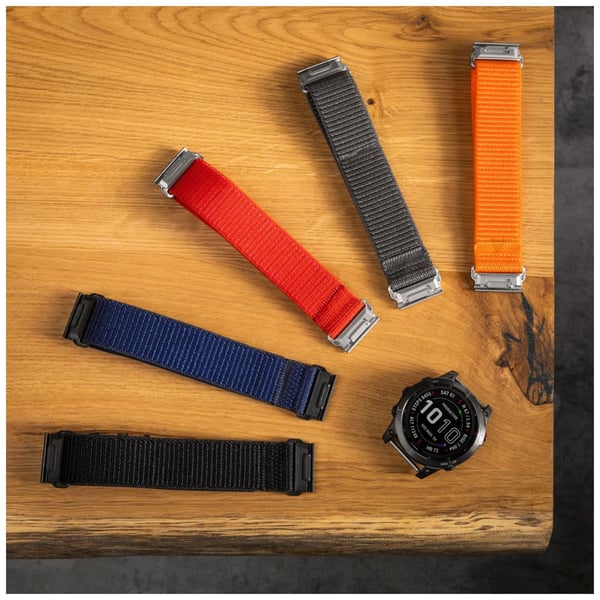 FIXED - Slinga för smart klocka - 26 mm, nylon - 160-210 mm - svart