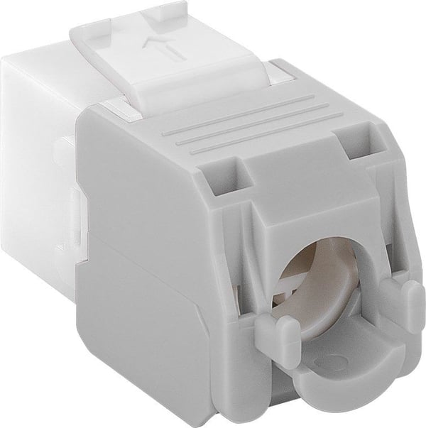Goobay 90867, Tasainen, Valkoinen, RJ-45, IDC, Naaras, 22/26