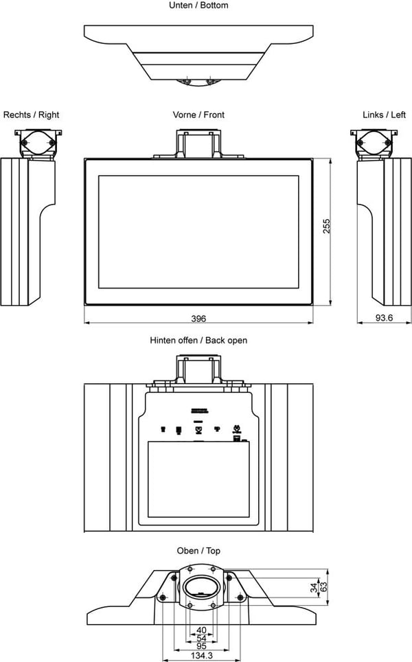 Siemens 6AV7863-5MA15-2NA0 6AV78635MA152NA0 SPS-manöverpanel, 1080 x 1920 pixlar, 255 mm, 7,78 kg, 620 mm, 510 mm, 230 mm