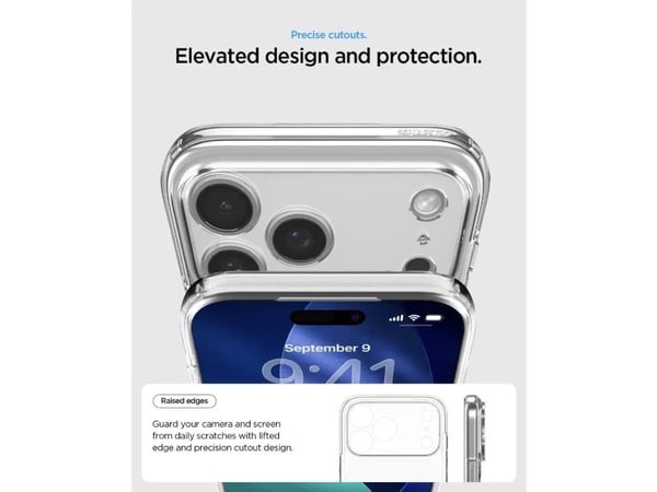 Spigen Ultra Hybrid T (MagFit) iPhone 17 Pro -suojakuori, kiiltävä valkoinen