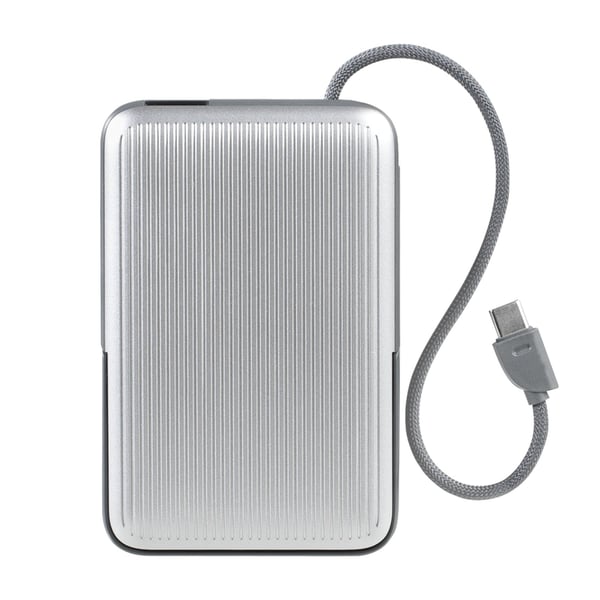 LAUT WW-T185ALF, 10000 mAh, Langaton lataaminen, 3,85 V, Harmaa, Hopea