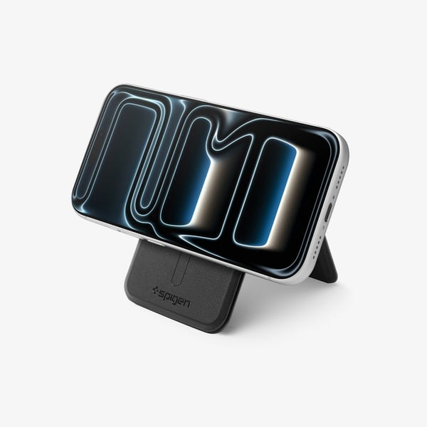 Spigen Slim Fold (Mag Fit) S314-3, Kortinpidin, musta, PU nahka, Apple, 1 kpl