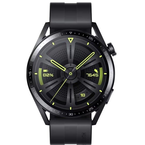Huawei | Klokke GT 3 Active (46mm) - Smartklokke med reim - håndleddsstørrelse: 140-210 mm - Svart