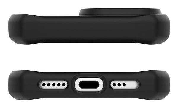 Mobilis SPECTRUM_R - Baksidedeksel for mobiltelefon - robust - antimikrobiell, 100 % resirkulert - Impacthane - svart - B2B - for Apple iPhone 17