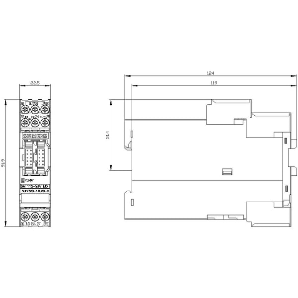 Siemens 3UF7300-1AU00-0, 28 mm, 108,5 mm, 147 mm, 147 g, 1 kpl