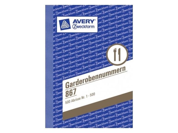 Avery 867, 100 kpl, Monivärinen