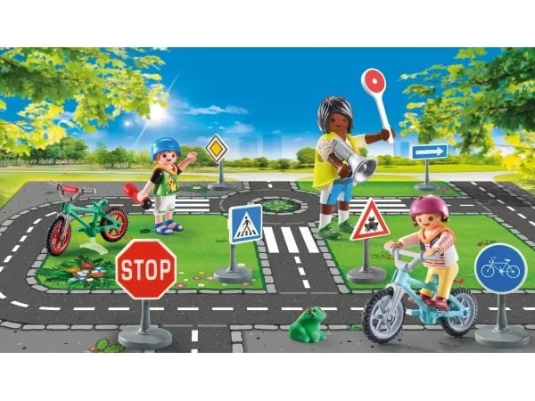 City Life 71332 bicycle course set with figures