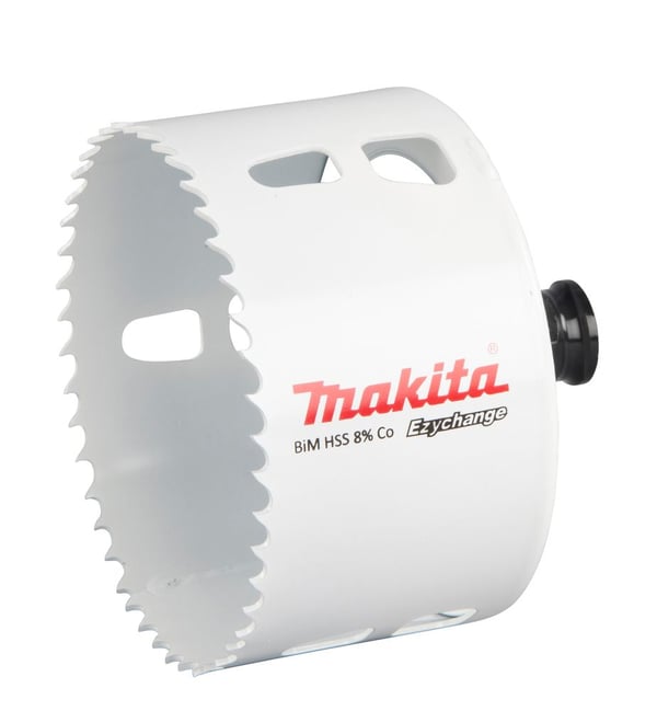 Makita E-03969, Yksi, Pora, Terästä, Alumiini, Muovi, Puu, Ruostumaton teräs, Valkoinen, Kaksoismetalli, 4,4 cm