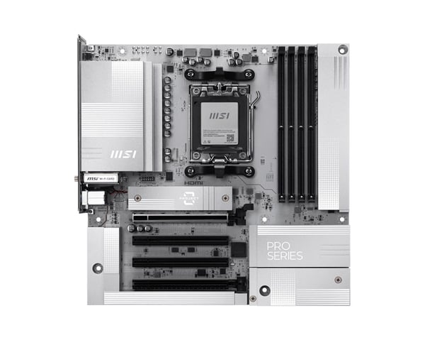 MSI AM5 PRO B850M-A WIFI PZ M-ATX, AMD, Pistoke AM5, AMD Ryzen 7000 Series, AMD Ryzen 8000 Series, AMD Ryzen 9000 Series, Pistoke AM5, DDR5-SDRAM, ...