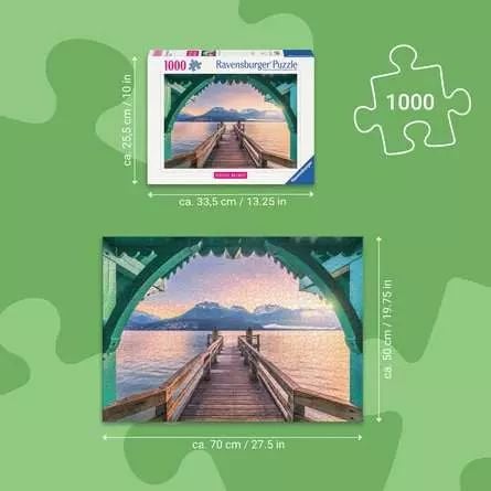 Ravensburger 12001762, 1000 palaa, maisema, 14 vuotta