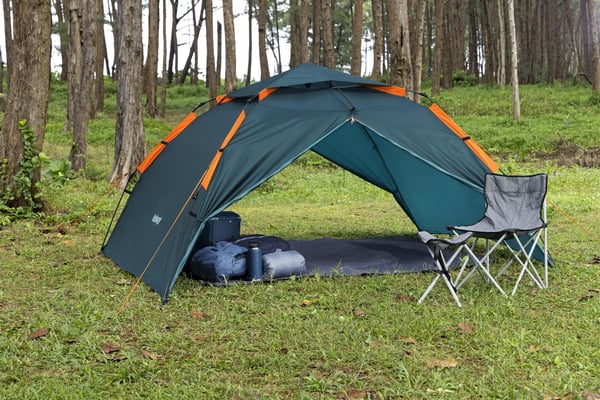 Bestway 68142, Camping, Hård ramme, Kupel/Igloo telt, 4 person(er), 4,81 kg, Grøn, Orange