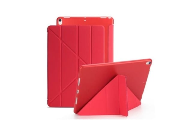 iPad Air (2019) / iPad Pro 10.5" suojakuori - Fleksibelt Origami Cover - Rød