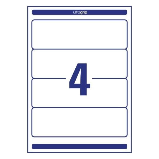 Avery-Zweckform mappeetiketter L6061-10 59 x 192 mm hvit permanent vedheftning 40 stk.