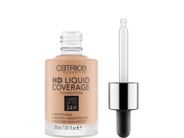 Catrice Hd Liquid Coverage Foundation 040 Warm Beige 30ml Lasts Up To 24 Hours