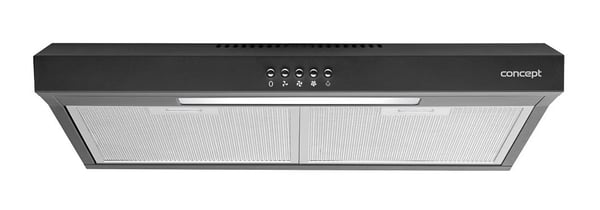 Concept OPP1260BC, 135 m³/t, Ducted/Resirkulerende, 60 dB, 65 cm, 70 cm, Veggmonterbar