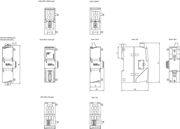 Siemens 6GK7243-5DX30-0XE0, CE, RoHS, REACH, 100 mm, 80 mm, 120 mm, 125 mm, 193 g