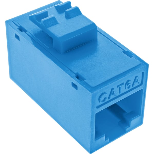 InLine 76217B, RJ45, Blå, Hunstik/Hunstik, Lige, Plast, Cat6a