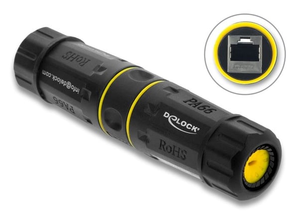 DeLOCK 90816, musta, Muovi, 1 kpl, Suora, M23, 4,5 mm