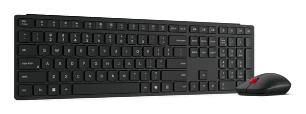 Lenovo 4X31S04848, Täysikokoinen (100 %), Langaton, RF Wireless + Bluetooth, musta, Sisältää hiiren