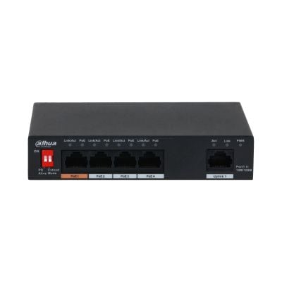 Dahua Technology PoE PFS3005-4ET-60, Uhåndtert, L2, Gigabit Ethernet (10/100/1000), Strøm over Ethernet (PoE)