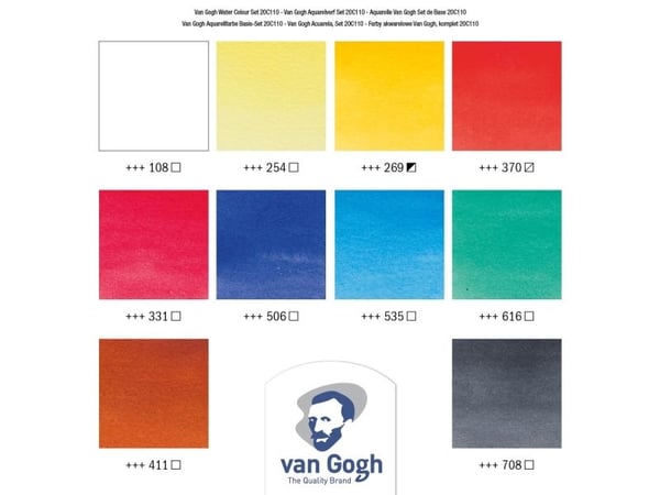 Van Gogh akvarellsett | 10 x rør