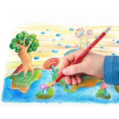 STAEDTLER Noris Club 144 50 - Fargeblyant - assorterte farger - med viskelær (en pakke 24)