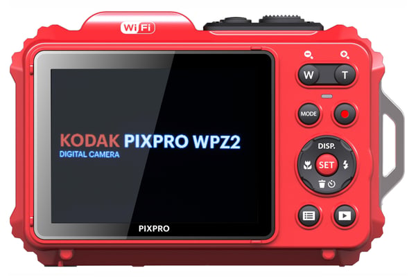 Kodak PIXPRO WPZ2, 16,76 MP, 4608 x 3456 piksler, BSI CMOS, 4x, Full HD, Rød