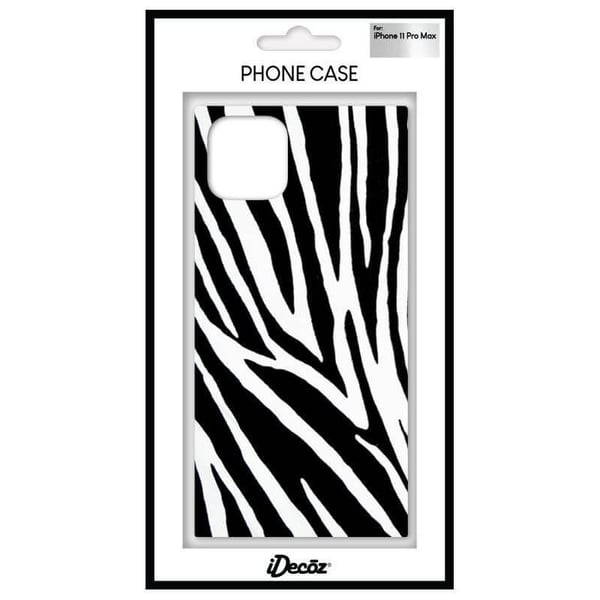 iDecoz ZB954PC8, Suojus, Apple, iPhone 11 Pro Max, 16,5 cm (6.5"), musta, Valkoinen