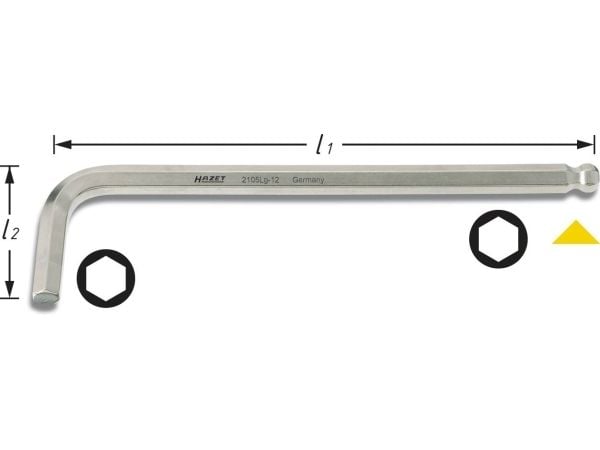 Hazet HAZET 2105LG-015 Unbrako kulmaruuvimeisseli 1,5 mm