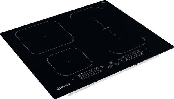 Indesit IB 65B60 NE - Induktionshäll - 4 kokplattor - Fördjupning - bredd: 56 cm - djup: 48 cm - svart