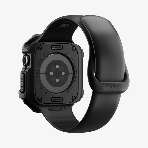 Spigen Rugged Armor 2, Ask, Smartwatch, Svart, Apple, Apple Watch 10/11 (42mm), Termoplastisk polyuretan (TPU)