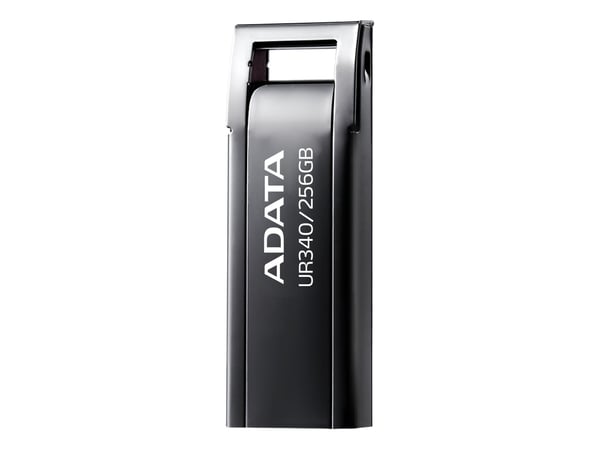 ADATA UR340 - USB-flashstasjon - 256 GB - USB 3.2 Gen 1 - svart