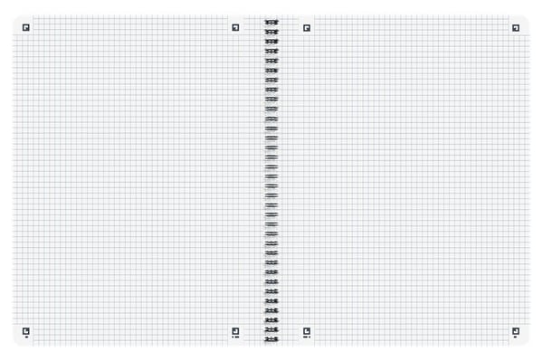 Oxford 400150007, Monokromatisk, Blå, A4+, 70 ark, Rute papir, Mykt omslag